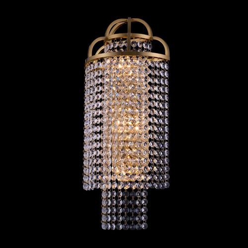 True Brass Three Light Wall Sconce from the Torta Collection