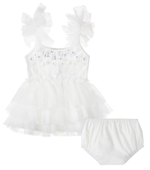 Baby Whispers Of The Deep dress and bloomers set