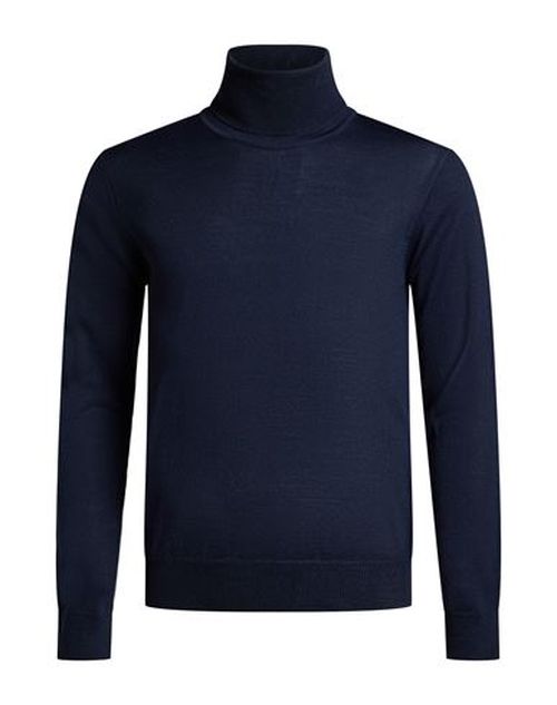Man Turtleneck Navy Size L Merino Wool, Acrylic
