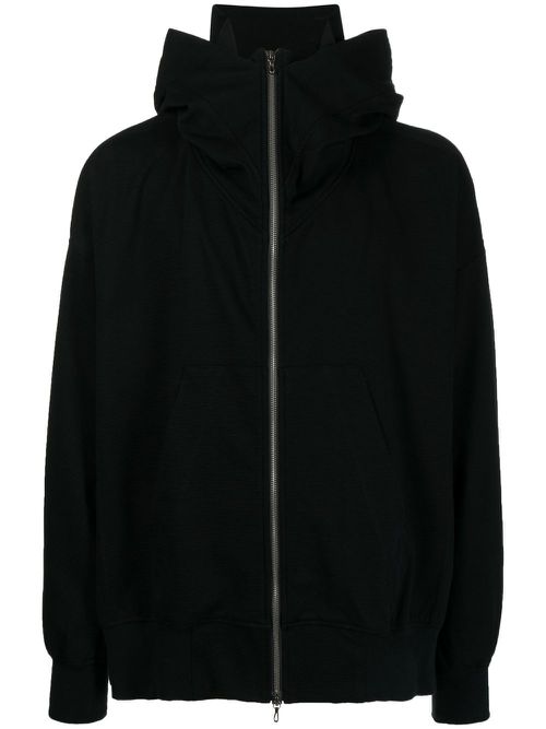 Dusk zipped hoodie - Black