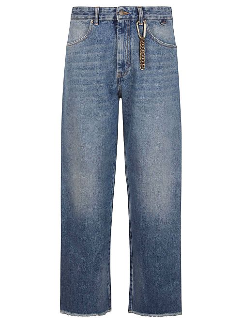 Relaxed-Fit Denim Jeans — Blue