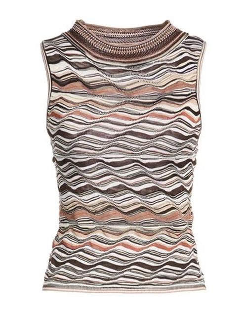 Woman Top Beige Size 10 Viscose, Wool, Polyamide, Elastane