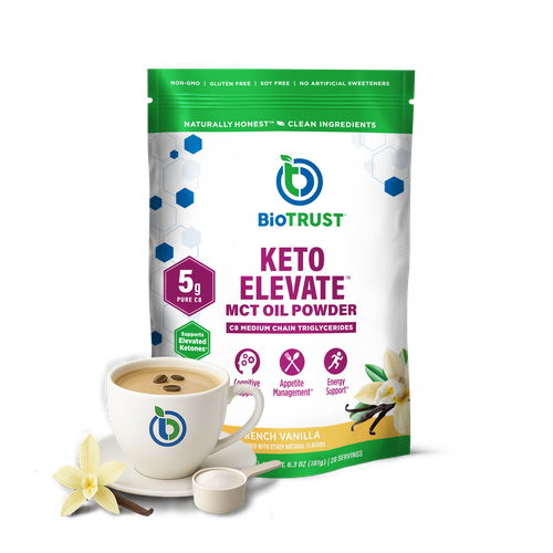 Keto Elevate C8 MCT Oil Powder | BioTRUST - French Vanilla