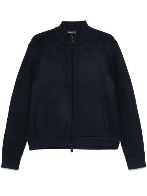 Panelled cardigan - Blue