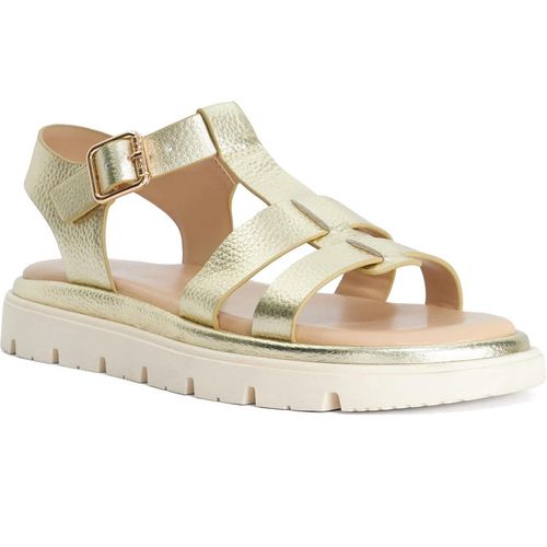 Dune London Womens Ladies Lilar - Chunky Gladiator Sandals - Gold Leather