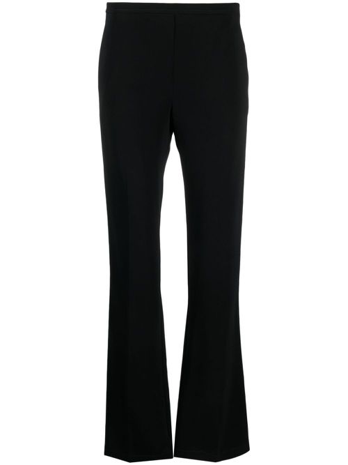 Pressed-crease tailored trousers - Black