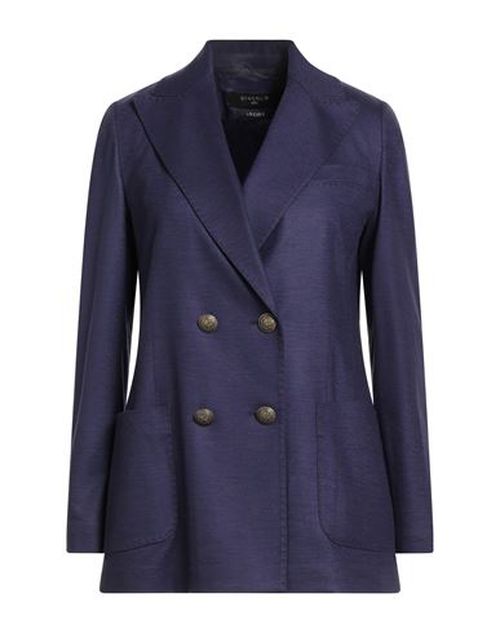 Woman Blazer Navy Size 4 Virgin Wool, Cashmere