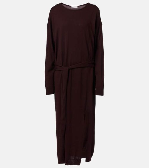 Belted sweater dress