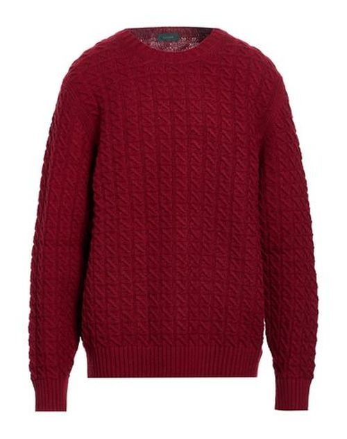 Man Sweater Brick Size 40 Alpaca wool, Polyamide