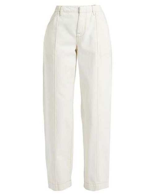 Woman Pants Ivory Size 24 Cotton