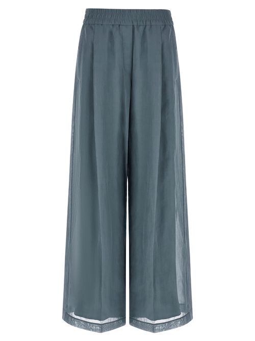 Loose Track Trousers — Blue