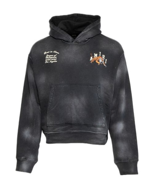 Vintage Tiger rib-trimmed hoodie