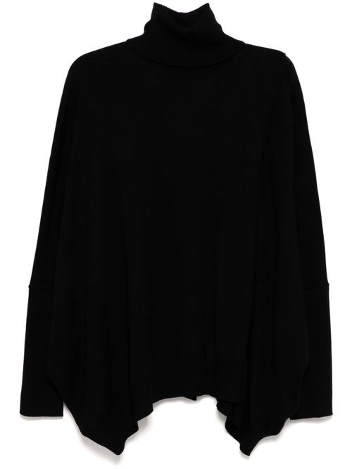 Roll-neck jumper - Black