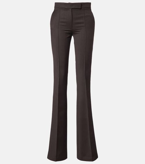 High-rise flared pants