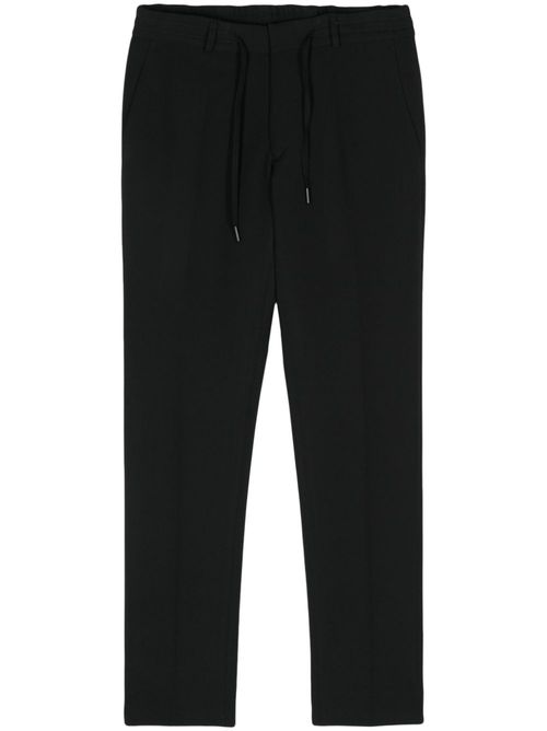 Tapered-leg trousers - Black