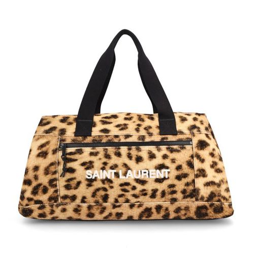 Saint Laurent Nuxx Leopard Print Duffle Bag
