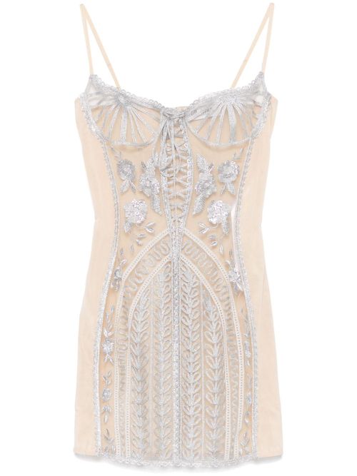 Corset mini dress - Grey