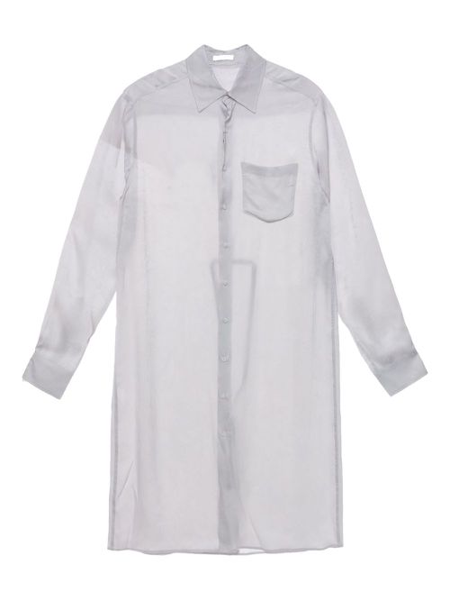 Ann Demeulemeester transparent-design shirt - Grey