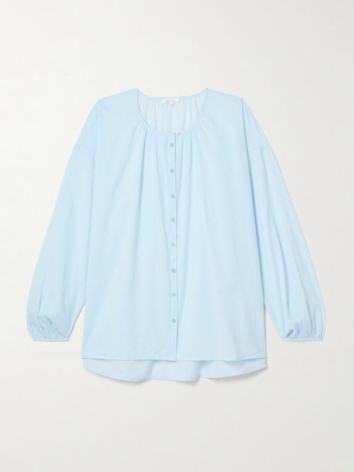 Blair Organic Cotton-voile Shirt - Blue