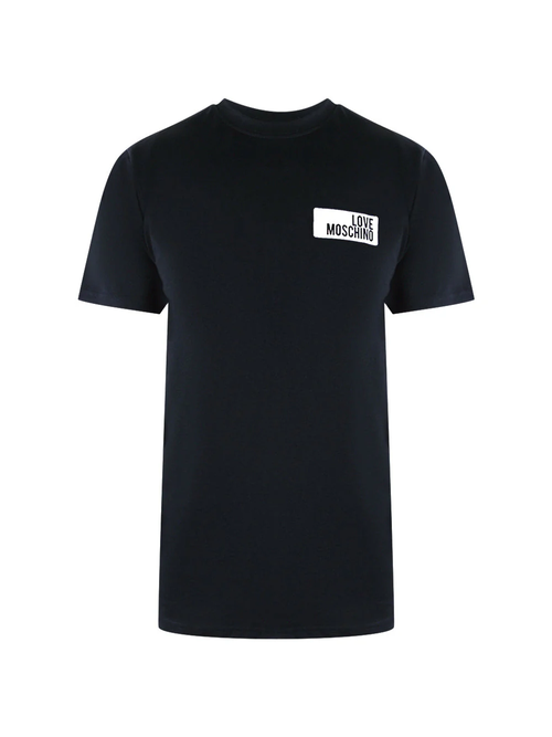 Love Moschino Logo Black T-Shirt - Black