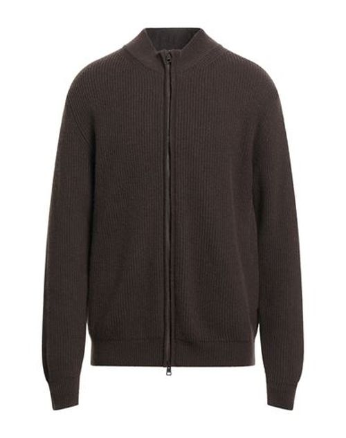 Man Cardigan Dark brown Size S Wool, Cashmere