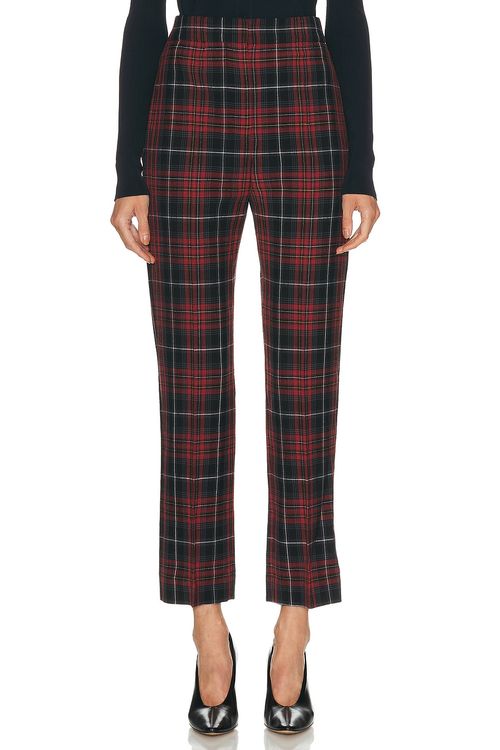 Burberry Hebe Trouser in Poppy IP Check - Red. 2 also