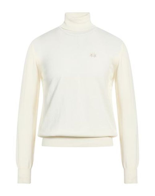 Man Turtleneck Off white Size S Cotton, Wool