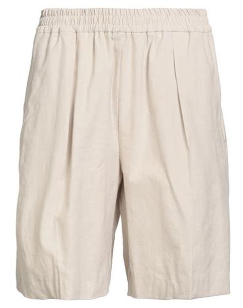 Samsøe Φ Samsøe Woman Shorts & Bermuda Shorts Beige Size S Linen, Polyester, EcoVero viscose, Elastane