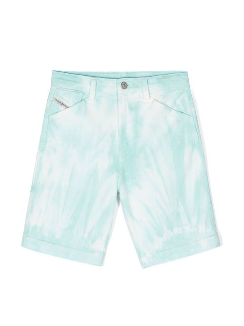 Tie-dye deck shorts - Blue