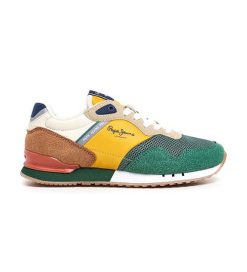 Pepe Jeans for boy. PBS40002 London Urban multicoloured trainers (37), Flat, Laces, Casual, Multicolor, children's fashion
