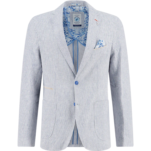 A Fish Named Fred Seersucker Stripe Blazer