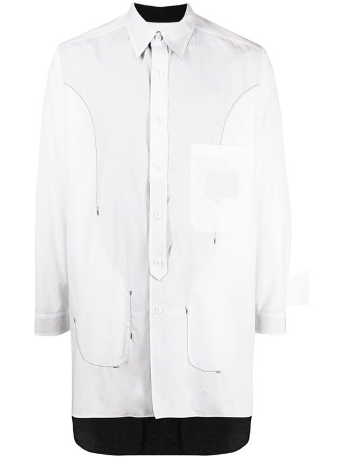 Reversible cotton shirt - White