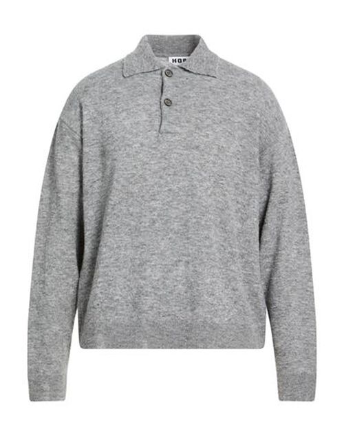 Man Sweater Grey Size 36 Baby alpaca wool, Polyamide, Virgin Wool