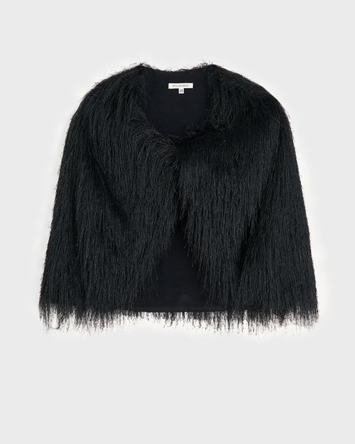 By Malene Birger Pinla Fringes cape Black ONESIZE