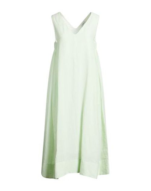 Easy Woman Midi dress Light green Size 6 Linen