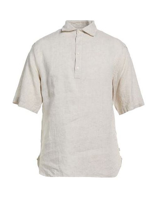 Man Shirt Beige Size M Linen