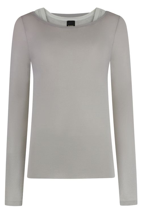 Long Sleeve T-Shirt with Layered Look