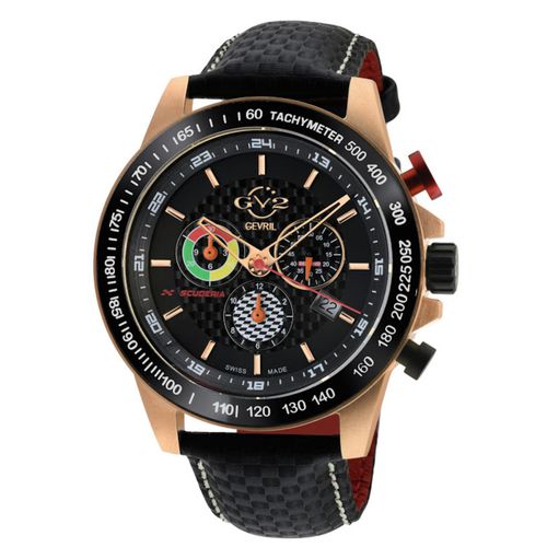 Scuderia Chronograph Tachymeter Black Dial Mens Watch 9921