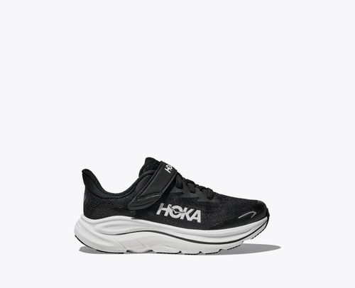 HOKA Clifton 10 Shoes in Black/White