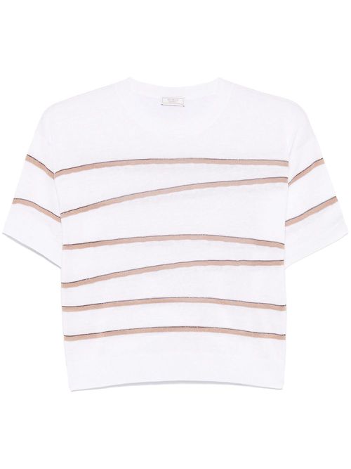 Striped T-shirt - White