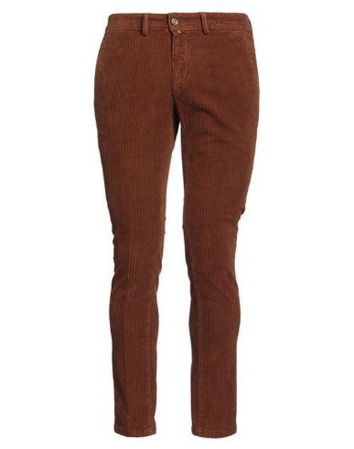 Man Pants Brown Size 28 Cotton, Elastane
