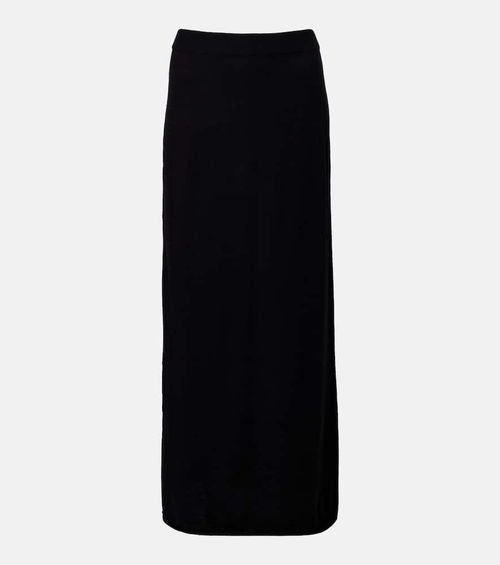 Charlotta cotton and cashmere maxi skirt