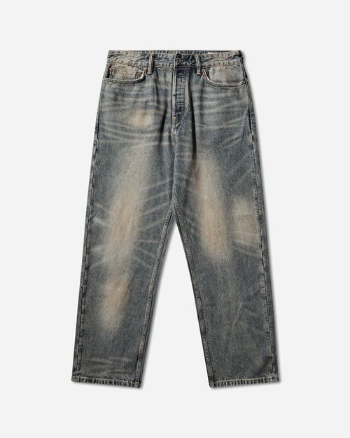 Men s Multi-Pocket Style Washing Jeans Indigo