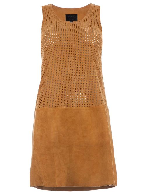 Perforated dress - Brown
