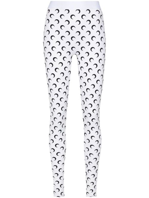 Recycled Moon stirrup leggings - White