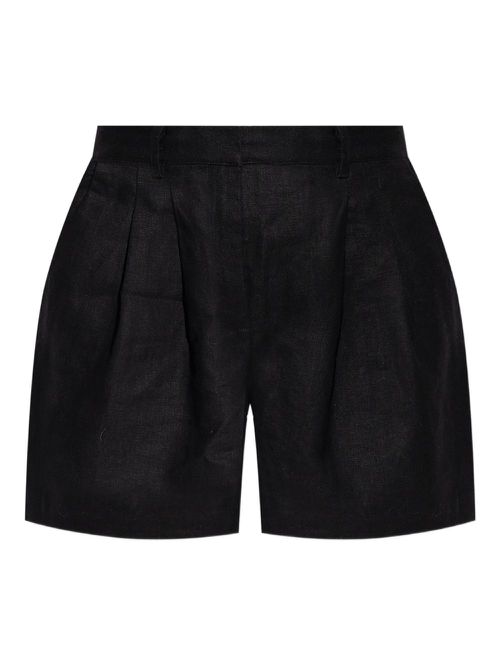Pleated shorts - Black