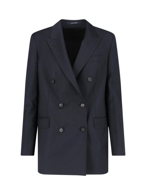 Tailored Wool-Blend Blazer Jacket for Women
