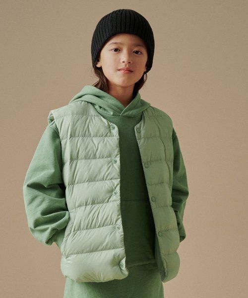 Round Neck Light Down Vest 