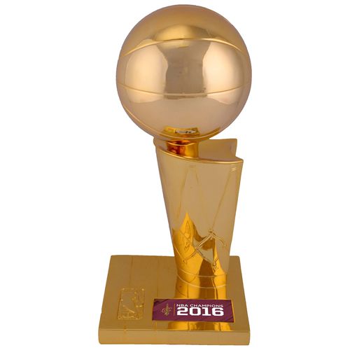 "Cleveland Cavaliers 2016 NBA Finals Champions 12"" Replica Larry O'Brien Trophy with Sublimated Plate"