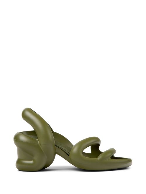 Kobarah 76mm slingback sandals - Green